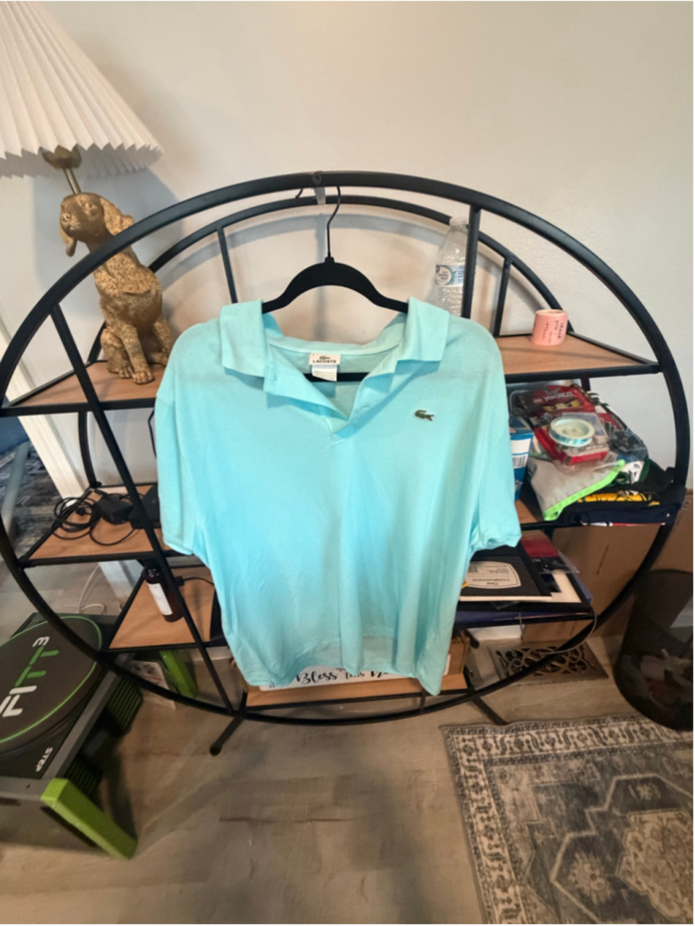 Men's Lacoste Polo Shirt XL Light Blue
